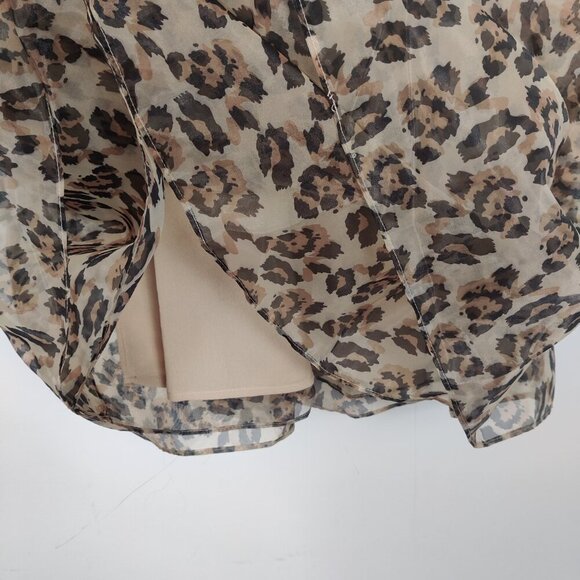 Endless Rose Women's Leopard Babydoll Dress Size Small NEW Mobwife Western - Picture 4 of 14